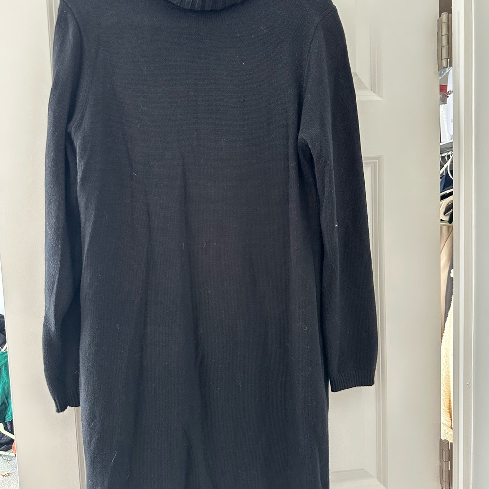 J. Crew Black Midi Dress